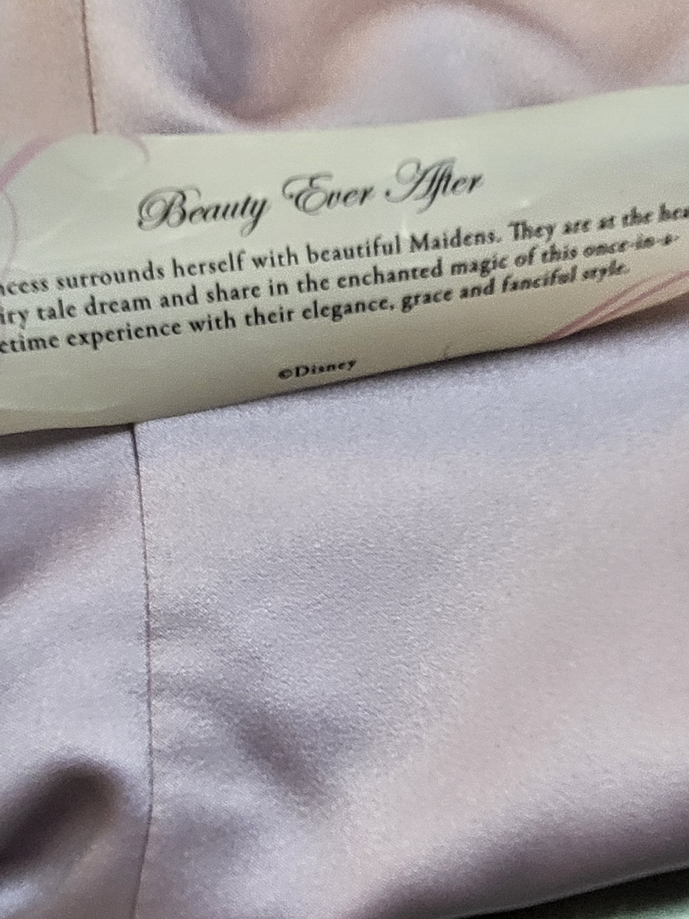 Strapless Lavender Satin Cocktail Dress with White Floral Appliqué - Picture 12 of 13